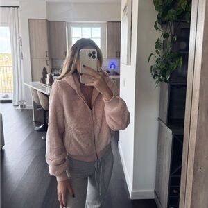 Love Tree Pink Bomber Jacket (Size Medium)